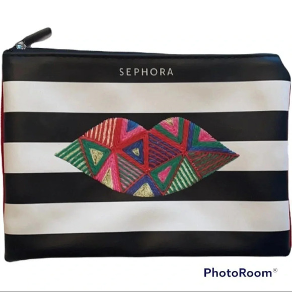 Sephora Makeup Travel Tote 8” x 6” Zip - Picture 1 of 4